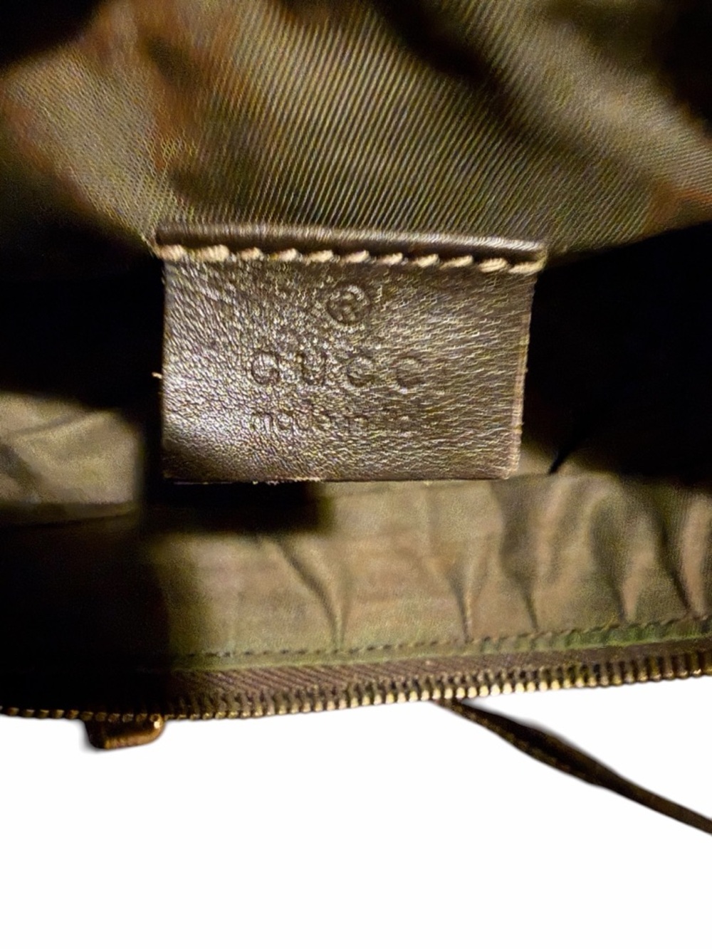 AUTHENTIC Gucci GG Canvas Pochette w/ Interlocking G Charm - Vintage Y2K - Picture 5 of 5
